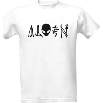 Pánská móda Tričko s potiskem Alien face - Mimozemšťan pánské