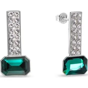 Náušnice Náušnice zelené se Swarovski Elements Royal Wand KFM2602CEM Emerald