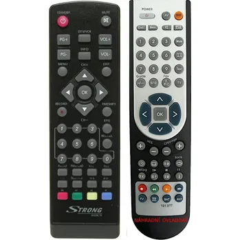 Strong DVBT SRT5200 SRT5202 SRT5203 SRT5205 SRT5303 - náhradní dálkový ovladač jiného vzhledu
