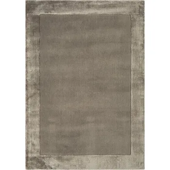 Timzo Moderní kusový koberec Ascot Taupe Jednobarevný tmavě šedý Rozměr: 80x150 cm