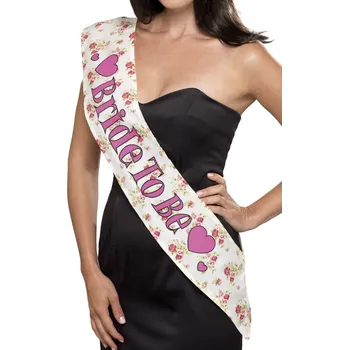 Karnevalový doplněk Smiffys Květinová šerpa budoucí nevěsta