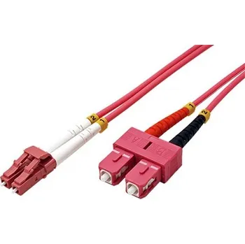 Síťový kabel goobay Optický patchkabel LC-SC 50/125 (multimode), duplex, OM4, LSOH, 15m (95949) - 21.92.8779