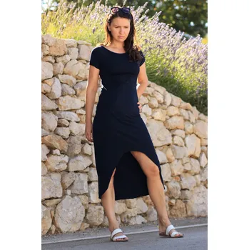 Dámské šaty Glara Dámské šaty s delším zadním dílem 548429