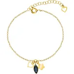 Náramek černý se Swarovski Elements Serenity BGMIX2201GT Graphite