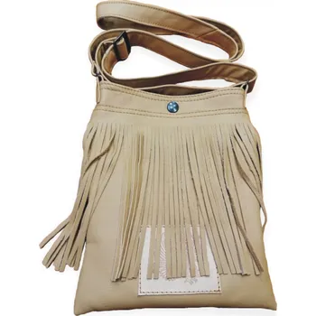 Kabelka Kožená taška/kabelka Barva: béžová