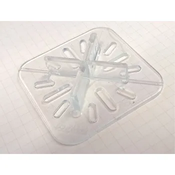 Distanční křížek na dlažbu 3 mm s podložkou, vhodný na beton a do štěrku