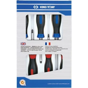 Šroubovák Sada šroubováků křížových 6ks KING TON KT-31116MR, , ,