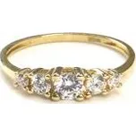 Prsten ze žlutého zlata a zirkony Pattic AU 585/000 1,60 gr ARP021601-55