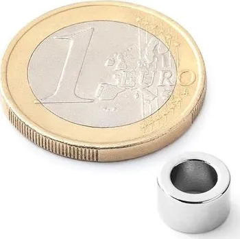 Dekorativní magnet Neodymový kruhový magnet Ø&nbsp;8/5 mm, v.&nbsp;5&nbsp;mm, síla 1,2 kg