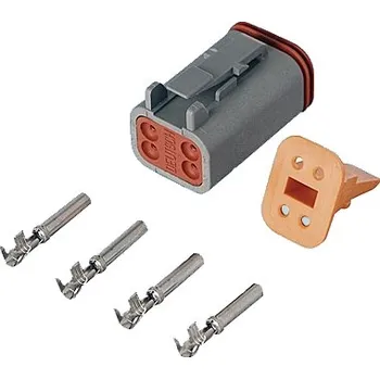 Auto elektroinstalace Sada zástrčky 4-polové DEUTSCH