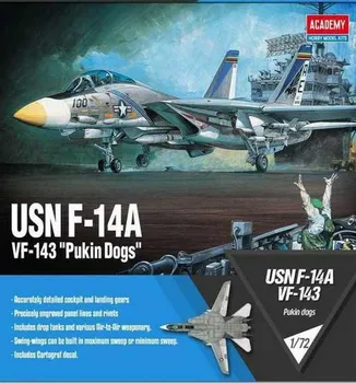 Plastikový model Academy USN F-14A "VF-143 Pukin Dogs" 1:72