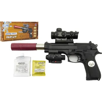 Dětská zbraň Recenze Teddies Pistole na vodní kuličky + náboje 5 - 7 mm