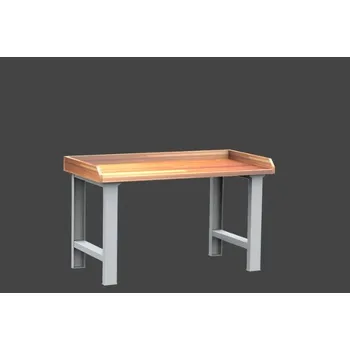 Průmyslová sponka dílenský stůl DPS 1801 s bukovou spárovkou se zvýšenou hranou + doprava zdarma