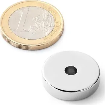 Dekorativní magnet Neodymový kruhový magnet Ø&nbsp;20/4,2 mm, v.&nbsp;5&nbsp;mm, síla 6,8 kg
