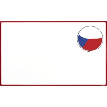 Bílá emailová tabule boardOK 200x120 - červená