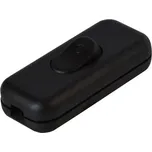 Vypínač mezišňůrový 250V/2,5A černý HADEX