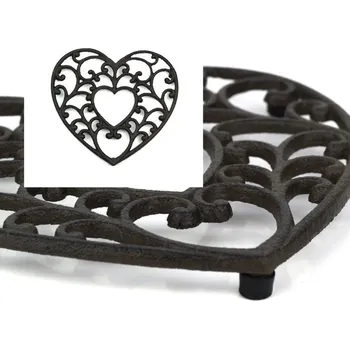 Podložka pod hrnec Litinová podložka pod hrnec srdce 18,5x17cm