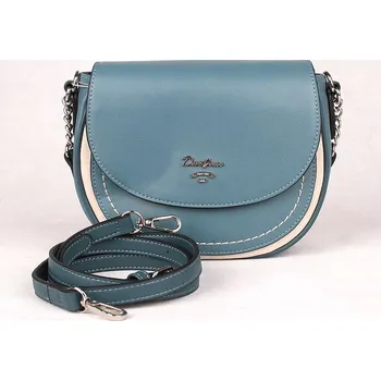 Paví modrá kabelka do ruky i crossbody David Jones 6204-2