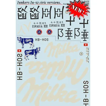 Plastikový model Print Scale 1/72 Junkers Ju-52 Civic - Part 3 (wet decals)