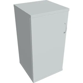 Kancelářský vozík HOBIS skříň policová dvéřová - S 2 40 01 L, šedá + doprava zdarma
