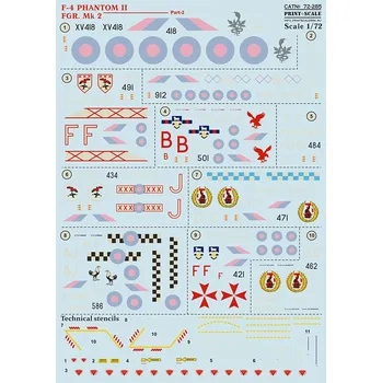 Plastikový model Print Scale 1/72 F-4 Phantom II FGR.Mk.2 - Part 2 (wet decals)
