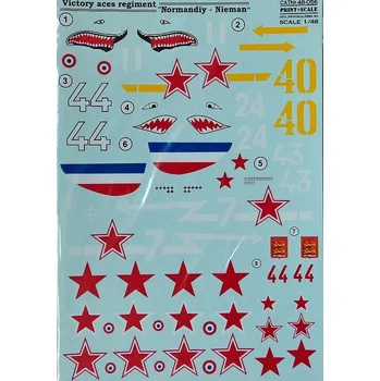 Plastikový model Print Scale 1/48 Victory aces regiment 'Normadiy-Nieman'