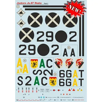 Plastikový model Print Scale 1/32 Junkers Ju-87 Stuka part 1 (wet decals)