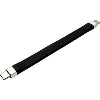 Datový kabel ROLINE USB 10Gbps (3.2 gen 2) kabel USB C(M) - USB C(M) PD 60W, silikonový, černý, 11cm - 11.02.9054