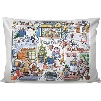Bytový textil Matějovský Povlak Josef Lada - VÁNOCE velikost:: 33x50 cm