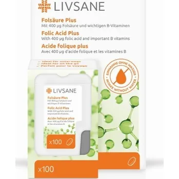 Livsane Kyselina listová + B vitamíny 100 ks
