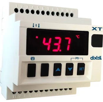 Termostat PID regulátor Dixell XT141D 5C2TU s teplotním vstupem, analogovým výstupem a třemi relé