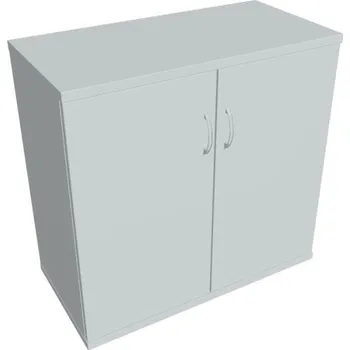 Kancelářský vozík HOBIS skříň policová dvéřová - S 2 80 01, šedá + doprava zdarma