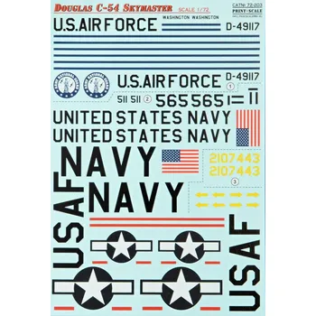 Plastikový model Print Scale 1/72 Douglas C-54 Skymaster (wet decals)