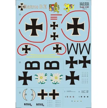 Plastikový model Print Scale 1/48 Albatros D.V Part 1 (wet decal)