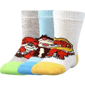 FILÍPEK 01 ABS protiskluzové kojenecké ponožky Boma 18-20 mix - CHLAPEC