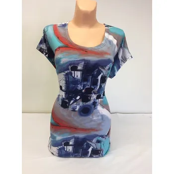 Dámská tunika Halenka VLADA, Barva Světle modrá, Velikost XL 44, Materiál 98% Polyester 2% Lycra