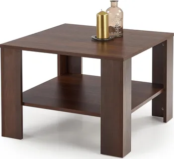 konferenční stolek Halmar Kwadro 70 x 70 x 53 cm tmavý ořech