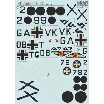 Plastikový model Print Scale 1/48 Heinkel He-51 - Part 2 (wet decals)