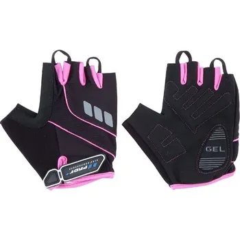 Cyklistické rukavice PRO-T Rukavice PRO-T Plus Riva L černo-zelená fluor