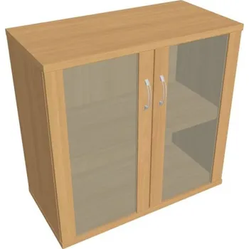 Kancelářský vozík HOBIS skříň policová dvéřová - S 2 80 02, buk + doprava zdarma