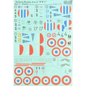 Plastikový model Print Scale 1/72 Balloon-Busting Aces of WWI Pt.2 (wet decals)