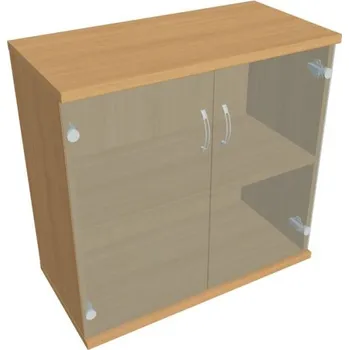 Kancelářský vozík HOBIS skříň policová dvéřová - S 2 80 04, buk + doprava zdarma