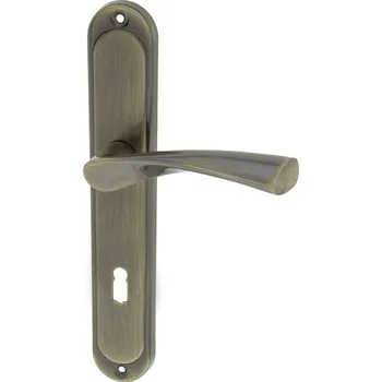 Alub Dajana patina - dveřní štítové kování 90 mm