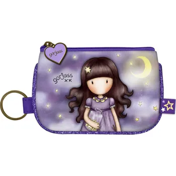 Peněženka i klíčenka "Catch a Falling Star" od firmy SANTORO London z kolekce Gorjuss Sparkle &Bloom (Gorjuss Sparkle & Bloom - Keyring Zip Purse - "Catch a Falling Star")