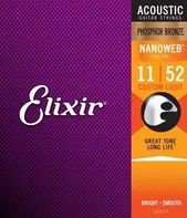 Elixir Acoustic Nanoweb 16027 bronzové struny
