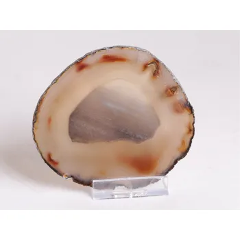 Přírodní kámen Magieprirody.cz Achátový plát - velikost 9 cm + stojánek - Top kvalita - 240