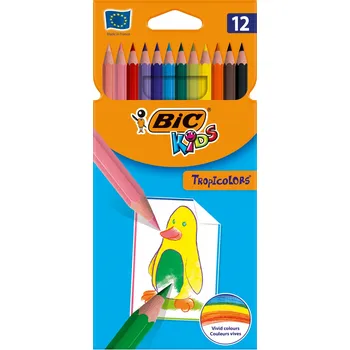 Pastelka BIC Kids Tropicolors 12 ks