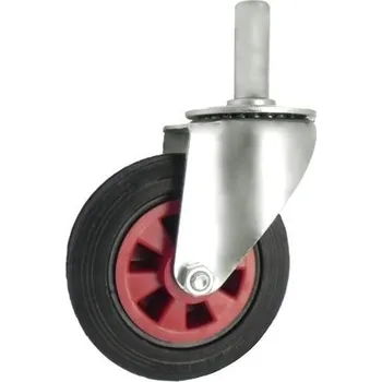 Pojezdové kolečko Pryžové kolo 160 mm otočná vidlice s čepem