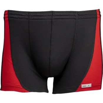 Boxerky Nanosilver pánské boxerky Coolmax Černo-červená M