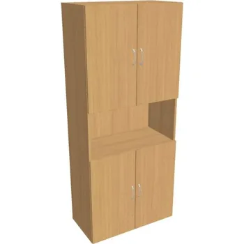 Kancelářský vozík HOBIS skříň policová dvéřová - D 5 80 05, buk + doprava zdarma